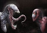 Cakapuzzle Venom ve Örümcek Adam Dijital Çizim Puzzle Yapboz MDF Ahşap