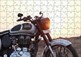 Cakapuzzle Royal Enfield Siyah Gri Motorsiklet Puzzle Yapboz MDF Ahşap