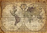Cakapuzzle Dünya Haritası 1725 Yılı Puzzle Yapboz MDF Ahşap
