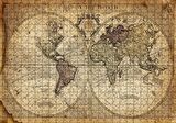 Cakapuzzle Dünya Haritası 1725 Yılı Puzzle Yapboz MDF Ahşap