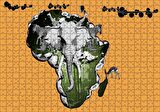 Cakapuzzle Afrika Kıtası Kültürü Kompozisyon Puzzle Yapboz MDF Ahşap
