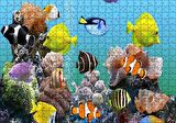 Cakapuzzle Deniz Akvaryumu ve Rengarenk Balıklar Puzzle Yapboz MDF Ahşap