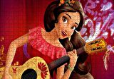 Cakapuzzle Prenses Elena Gitar Çalıyor Puzzle Yapboz MDF Ahşap