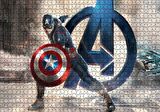 Cakapuzzle Yenilmezler Kaptan Amerika Logolu Puzzle Yapboz MDF Ahşap