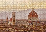 Cakapuzzle İtalya Floransa Gündoğumunda Şehir Manzarası Puzzle Yapboz MDF Ahşap