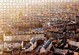 Cakapuzzle İskoçya Edinburg Yüksekten Şehir Manzarası Puzzle Yapboz MDF Ahşap