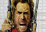 Cakapuzzle Clint Eastwood Angry Puzzle Yapboz MDF Ahşap