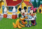 Cakapuzzle Disney Mickey Mouse Minnie Mouse ve Pluto Puzzle Yapboz MDF Ahşap