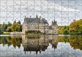 Cakapuzzle Göl Kıyısındaki Görkemli Şato ve Orman Puzzle Yapboz MDF Ahşap