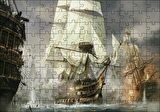 Cakapuzzle Korsan Savaş Gemisi Görseli Puzzle Yapboz MDF Ahşap