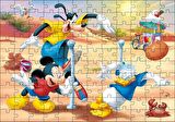 Cakapuzzle Mickey Mouse Goofy ve Donald Duck Plaj Voleybolu Puzzle Yapboz MDF Ahşap