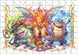Cakapuzzle Pokemon Karekterler Puzzle Yapboz MDF Ahşap
