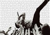 Cakapuzzle Rock Solisti Eller Üzerinde Siyah Beyaz Puzzle Yapboz MDF Ahşap