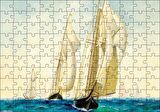 Cakapuzzle Sanat Eseri Yelkenli Gemi Boyama Duvar Kağıdı Puzzle Yapboz MDF Ahşap