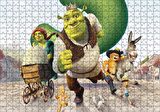 Cakapuzzle Shrek Karakterleri Çizgi Film Taç Bebek Arabası Kurabiye Puzzle Yapboz MDF Ahşap