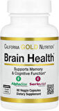 California Gold Nutrition Brain Health Alpha Glycerophosphorylcholine Memory Cognitive Calcium Phosphatidylserine 60 Veggie Caps