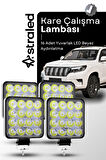 12-24V 16 LED 4 Adet Offroad ATV Kamyon Tır Traktör İş Makinesi