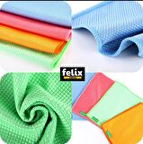 Baklava Dilimli Microfiber Genel Temizlik Cam Bezi Yüksek Emici 4'lü Set