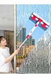 Ardenavm Molto Mikrofiber Cam Silme Aparatı Yedek Bez Sağlam Teleskopik Sopa