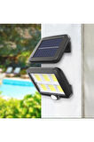 120 Cob Led 4,70 Metre Kablolu Solar Panel Güneş Enerjili 3 Mod Duvar Lambası