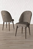 Calvin Meşe Desen 80x132 MDF Açılabilir Mutfak Masası Takımı 4 Sandalye, 1 Bench