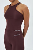 Lesa Wear Çapraz Detaylı Basic Spor Crop Atlet