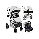 Yoyko Capsule Egg Travel Sistem Bebek Arabası Gri Silver