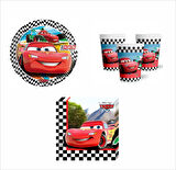 Cars, (Arabalar), Şimşek Mcqueen  8 Adet Tabak, 8 Adet Bardak, 10 Peçete