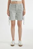 DeFacto Coool Regular Fit Normal Bel Kısa Paça Gabardin Şort D1006AX24SMGR296