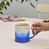 Karaca Soft Touch Geo Kupa 450 ml Mavi