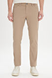 Slim Fit Dar Kesim 5 Cep Armürlü Esnek Pantolon