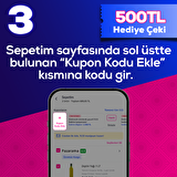 Pazarama Hediye Çeki 500 TL