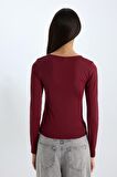 DeFacto Slim Fit Dar Kesim Bisiklet Yaka Basic Düz Uzun Kollu Tişört D3756AX24WNBR248