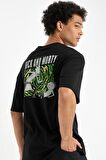 DeFacto Rick and Morty Boxy Fit Bisiklet Yaka Kısa Kollu Tişört C6511AX24AUBK81