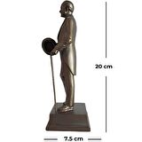 Şapkalı Atatürk Heykeli Biblo - Küçük Boy