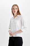 DeFacto Regular Fit Basic Uzun Kollu Gömlek W3614AZ24SPWT32