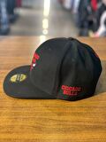 Chicago Bulls Siyah Kırmızı Logo Hip Hop Snapback Rapper Cap Şapka