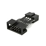 AVRISP USBASP STK500 için 10 Pin i 6 Pin e Dönüştürücü Kartı 