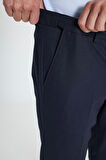 Slim Fit Dar Kesim Beli Gizli Lastikli Yan Cep Klasik Esnek Pantolon