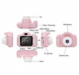qasul Mini Eğitici Çocuk Dijital Fotoğraf Makinesi 5 Adet Oyun+video+fotoğraf Çekimi