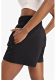 DeFactoFit Oversize Geniş Kalıp Kısa Paça Sporcu Şort C6135AX25SMBK81