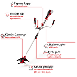 Einhell Akülü Tırpan AGILLO 36/255 BL Power X-Change (Li-Ion, 2x18V, PurePOWER Kömürsüz ön motor, elektronik hız kontrolü, çift tutma kolu, ayrılabilir mil, akü ve şarj cihazı dahil değildir) - 3411320