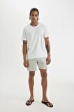 DeFacto Regular Fit File Astarlı Kısa Boy Desenli Deniz Şortu B7546AX24HSBG714