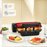 Karaca Crust Grill Toast Izgara ve Tost Makinesi 6 Dilim Kırmızı