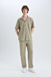 DeFacto Wide Leg Bol Rahat Kesim Üç Cepli Geniş Paça Pantolon D7316AX25SPKH271