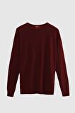 Ds Damat Regular Fit Bordo Pamuk Karışımlı Triko Kazak 5HF06ORT12004 5HF06ORT12004