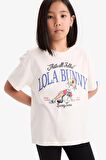 Kız Çocuk Looney Tunes Relax Fit Bisiklet Yaka Kısa Kollu Tişört