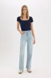 Slim Fit Dar Kesim Yuvarlak Yaka Basic Düz Fitilli Kaşkorse Kısa Kollu Tişört