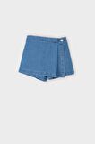 DeFacto Kız Bebek Beli Lastikli Jean Şort Etek E0438A525SMBE394