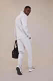 DeFactoFit Standart Fit Dik Yaka Fermuarlı Skuba Dalgıç Kumaş Sporcu Sweatshirt D7305AX25SPGR91